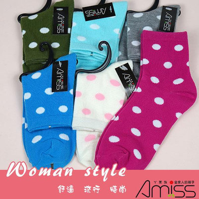 (4雙入) Amiss【C801-15】流行提花少女襪-15