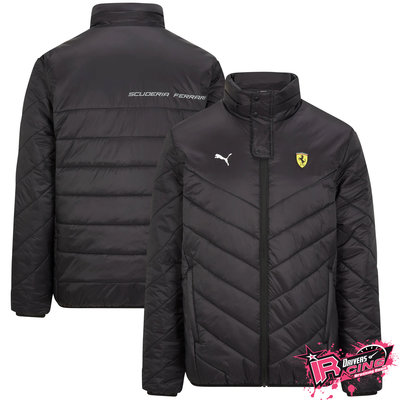 ♚賽車手的試衣間♚ Scuderia Ferrari Puma Padded Jacket 黑色 夾克 羽絨外套