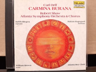 Robert Shaw,Atlanta,Carl Orff:Carmina Burana,羅伯蕭指揮亞特蘭大交響管弦&合唱團，演繹卡爾·奧福：布蘭詩歌。