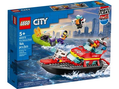 【樂GO】 樂高 LEGO 60373 消防救援船 消防局 快艇 消防員 城市系列 積木 玩具 禮物 樂高正版全新