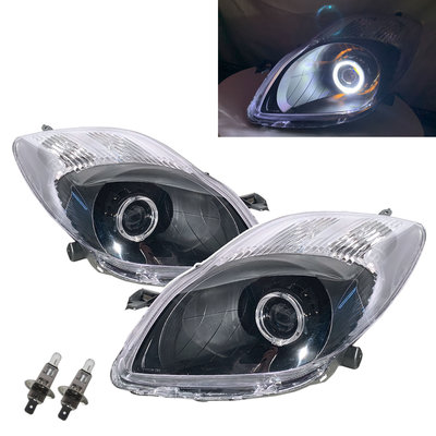 卡嗶車燈 適用於 DAIHATSU 大發 Charade XP90 MK2 11-13 光導LED光圈 鹵素魚眼 大燈