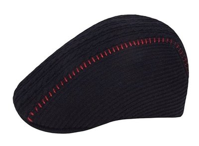 【 柒玖捌零日貨精品 】 優惠促銷 全新正品 KANGOL 507 黑色造型條紋 鴨舌帽 小偷帽 書報童帽