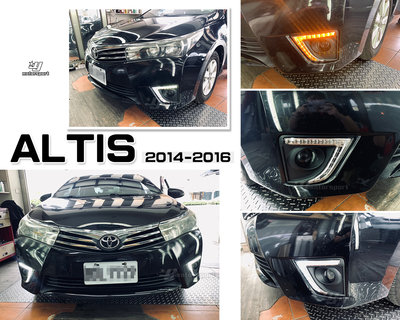 小傑車燈精品-全新 ALTIS 14 15 16 2014 2015 11代 專用 獠牙款 跑馬 雙功能 日行燈 含外框