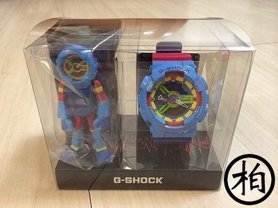 【柏】台灣公司貨 CASIO G-SHOCK GA110F-2DR MAN BOX 公仔 彩色 樂高