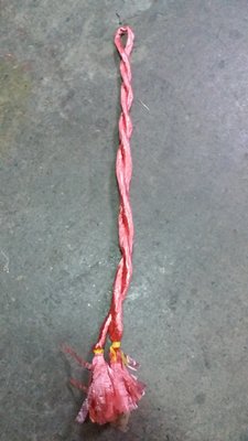 塑膠地巾 黃色/紅色塑膠繩 一束約50條 捆綁用 綁東綁西_粗俗俗五金大賣場