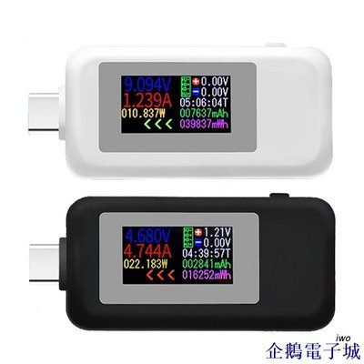 企鵝電子城iwo  KWS-1902C C型彩色顯示屏USB測試電流電壓監測電力儀表