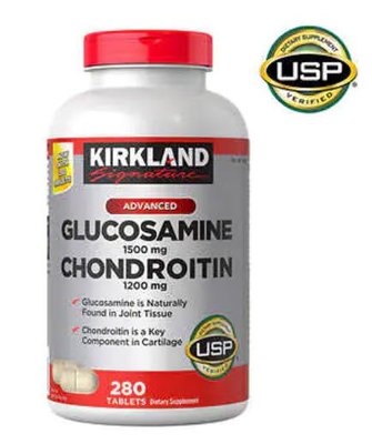 科克蘭 葡萄糖胺和軟骨素 Glucosamine &amp; Chondroitin 280顆裝 效期:2025/06