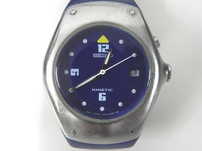 動能錶 [SEIKO-KTW006B] SEIKO 精工經典女仕KINETIC動能錶 /動力儲存/ 藍