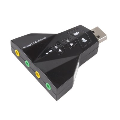 雙耳機音效卡 模擬7.1聲道 雙麥克風介面 USB音效分享器USB音效卡【DB315】 久林批發