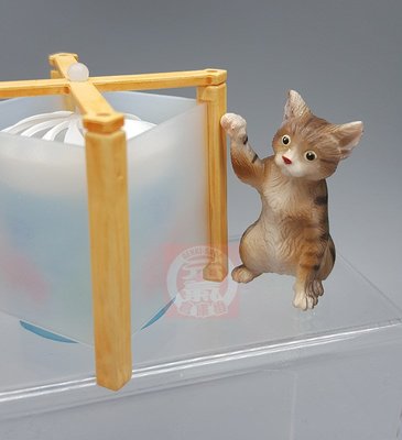 絕版品 Yujin 扭蛋 轉蛋 昭和 貓 曆的貓 貓咪 貓兒 被走馬燈吸引 絕版老場景