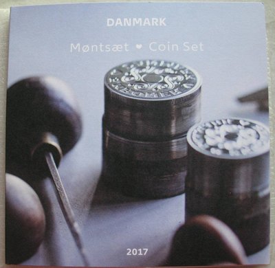 丹麥2017年MS普制銅鎳套幣含20克朗女王金婚紀念幣原廠包裝 免運