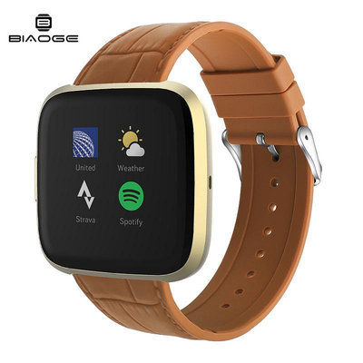 手錶帶 適用fitbit versa/ versa2/versalite硅膠表帶fitbit智能手表腕帶