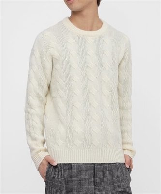 日本 Vanquish 白色羊毛毛衣 長袖T 大衣 大學T 日本製高品質