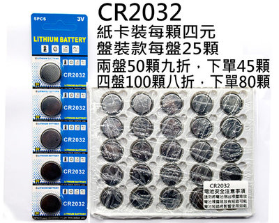 台灣現貨 Catwalk's- 全新 鈕扣電池 水銀電池 CR2032