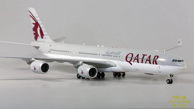飛機模型JC 1:200 卡塔爾航空 空客A340-600 飛機模型 合金 卡航A346