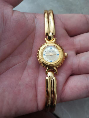 精品機械女錶原裝正品手卷機械錶全新庫存 經典時尚鑲鉆金色