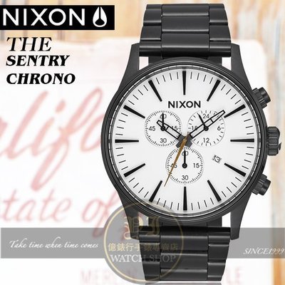 NIXON 實體店THE SENTRY CHRONO潮流時尚腕錶A386-756公司貨/極限運動/名人配戴/情人節