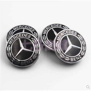 【現貨】賓士 Benz 專用 輪圈蓋 輪圈中心蓋 輪胎蓋 夜色套件 AMG 中心蓋 改裝 輪轂蓋 黑星標 鋁圈 標誌