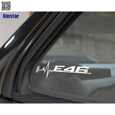 2件寶馬車窗貼紙耐高溫車改裝貼適用於寶馬E30 E34 E36 E39 E46 E60 E90