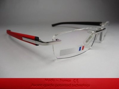 信義計劃 眼鏡 豪雅 TAG Heuer TH 8107 法國製 光學眼鏡 彈簧無框眼鏡 eyeglasses