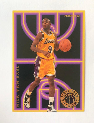 NBA 1993-94 Fleer First Year Phenoms Lakers Nick Van Exel 特卡