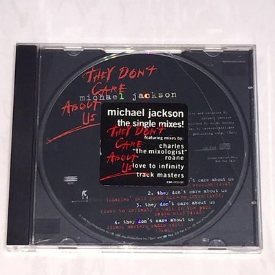Michael Jackson 1996 They Don't Care About Us 美國版 四首歌宣傳單曲 CD