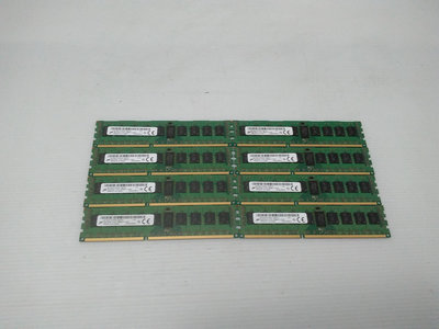 114 [大鋼牙二手3C]伺服器記憶體 美光 DDR3L-1600R/8G/雙通道 (一元起標 得標=8支)