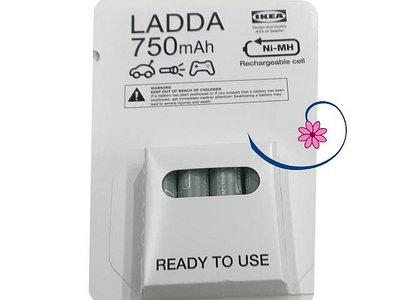 ╭☆凱斯小舖☆╮【IKEA】750充電電池, HR6 AA 1.2V 4號電池aaa LADDA電池