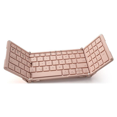 BOW航世折疊3鍵盤鼠標套裝帶小數字鍵筆記本電腦外接辦公游戲機械女生可愛靜音適用蘋果手機ipad平板