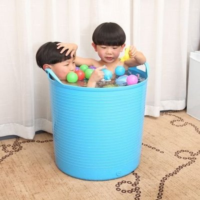 兒童洗澡桶特大號加高保溫沐浴桶加厚嬰兒泡澡桶浴盆塑料儲水桶~特價