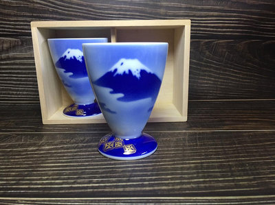 日本回流  深川製  富士山系列 對杯