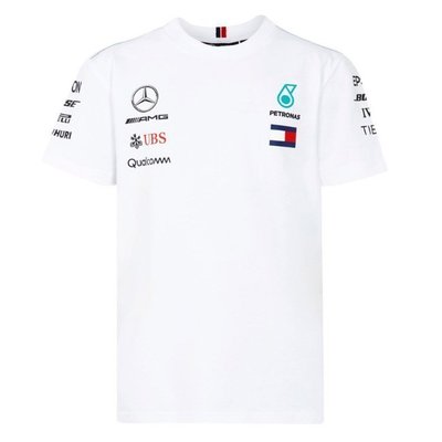 F1 賓士 benz衣服 AMG車隊賽車服 短袖T恤 汽車LOGO衣服—夏苧百貨
