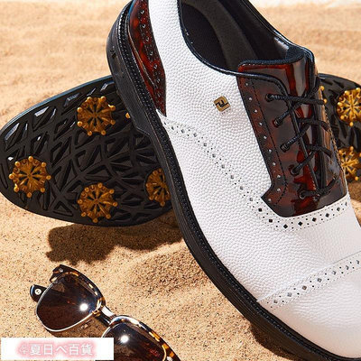 ♧夏日べ百貨 正品FootJoy高爾夫男士球鞋FJ X GLCO有釘款休閑運動golf鞋22新款
