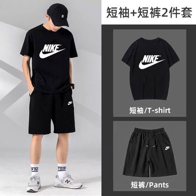 ～Mak運動服飾～ Nike 耐克 耐吉圓領T恤 短袖短褲套裝 運動套裝 夏季兩件套 209127