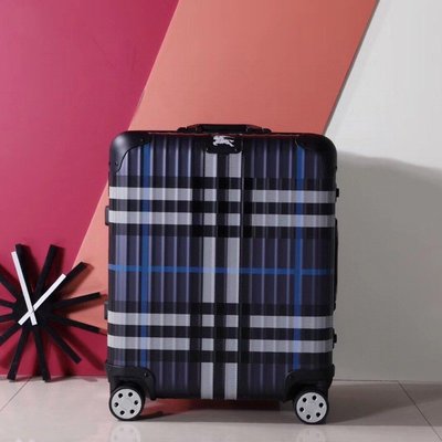 【二手】RlMOWA X BURBERRY巴寶莉聯名款 新款時尚旅行箱 行李箱64