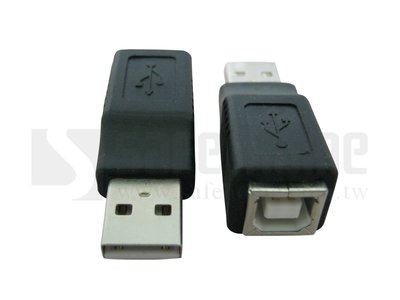 【Safehome】USB A公 轉USB B母 USB轉接頭，扁頭USB 和 印表機方頭 USB 轉接！CU2201