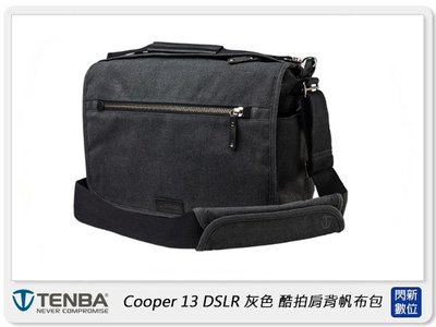 ☆閃新☆Tenba Cooper 13 DSLR 酷拍 肩背帆布包 灰色 637-403 (公司貨) 側背包 相機包