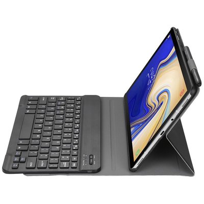 現貨熱銷-適用于三星Galaxy Tab S4保護套帶鍵盤鼠標T835C平板電腦SM-T830商務皮套10.5寸T837
