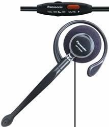 國際牌Panasonic KX-TCA93耳掛式耳機耳麥,高音質;加轉接線,可SKYPE 通話;簡易包裝,7成新