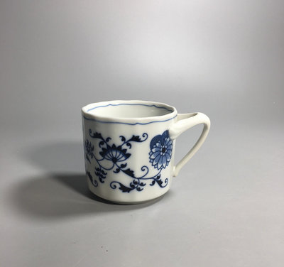 日本回流瓷器手繪青花咖啡杯藍色多瑙河藍洋蔥瓷器梅森同款BLU