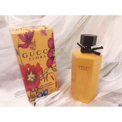 Gucci古馳限量版黃瓶花 Flora花之舞系列同款 100ml 女性香水 EDT淡香水 持久香味