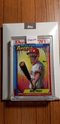 Topps project 70 Mike Trout By Alex Pardee