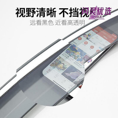 新款推薦 北京現代伊蘭特晴雨擋改裝車窗雨眉汽車防雨條專用老遮雨板 可開發票