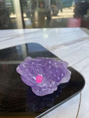 CKLO紫水晶雕蟾蜍粉50
