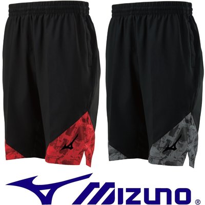 Mizuno 32TB-9007 (96黑×紅紋)、(99黑×黑紋) 平織短褲(L號股下25公分)【特價出清】免運費