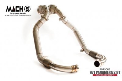 【YGAUTO】PORSCHE 971 Panamera S 2.9T MACH5 高流量帶三元催化頭段 當派 排氣管