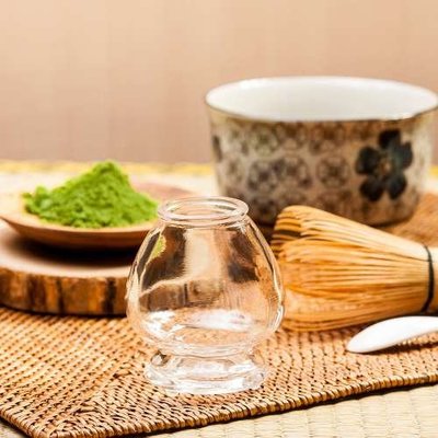 透明抽象茶筅座-無色 (玻璃茶筅座)-茶具配件/茶筅立/茶筅座/ 茶筅托/茶刷架/ 茶筅架
