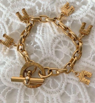 （已售）Celine vintage  復古法式金手鍊，給您滿滿的凱旋門