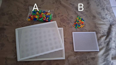 【紫晶小棧】豆豆拼圖 教具 益智玩具 學習 遊戲 親子互動 動腦 幼教 桌遊 玩具 (2款)