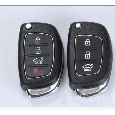 汽車現代IX45 / IX35遙控器遙控車鑰匙3鍵或4鍵帶未切割刀片